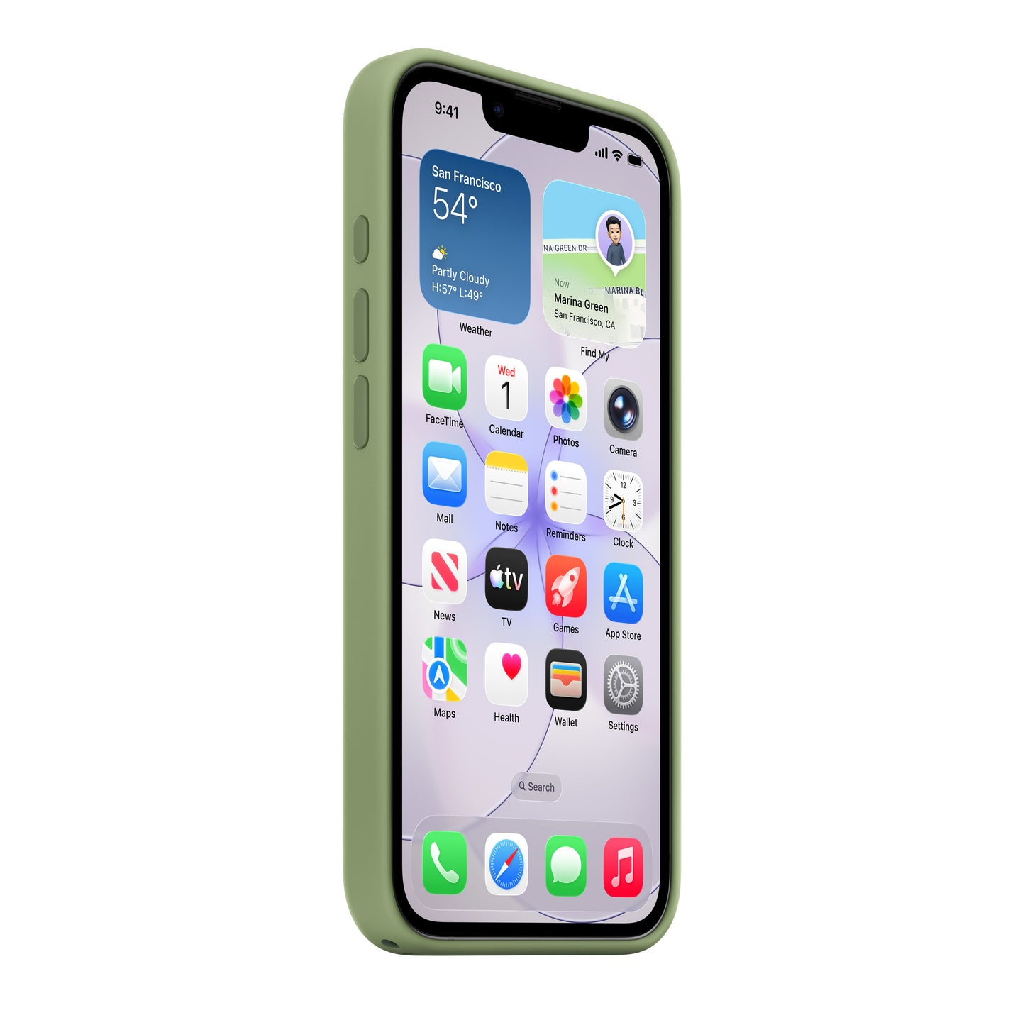 iPhone 17e Silicone Case with MagSafe – Light Moss - iSTYLE.hr