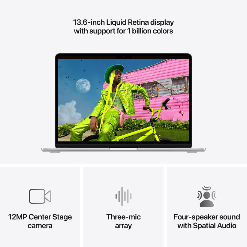 13-inch MacBook Air: Apple M5 chip with 10-core CPU and 10-core GPU, 1TB SSD - Silver - iSTYLE.hr