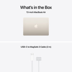 13-inch MacBook Air: Apple M5 chip with 10-core CPU and 10-core GPU, 1TB SSD - Starlight - iSTYLE.hr