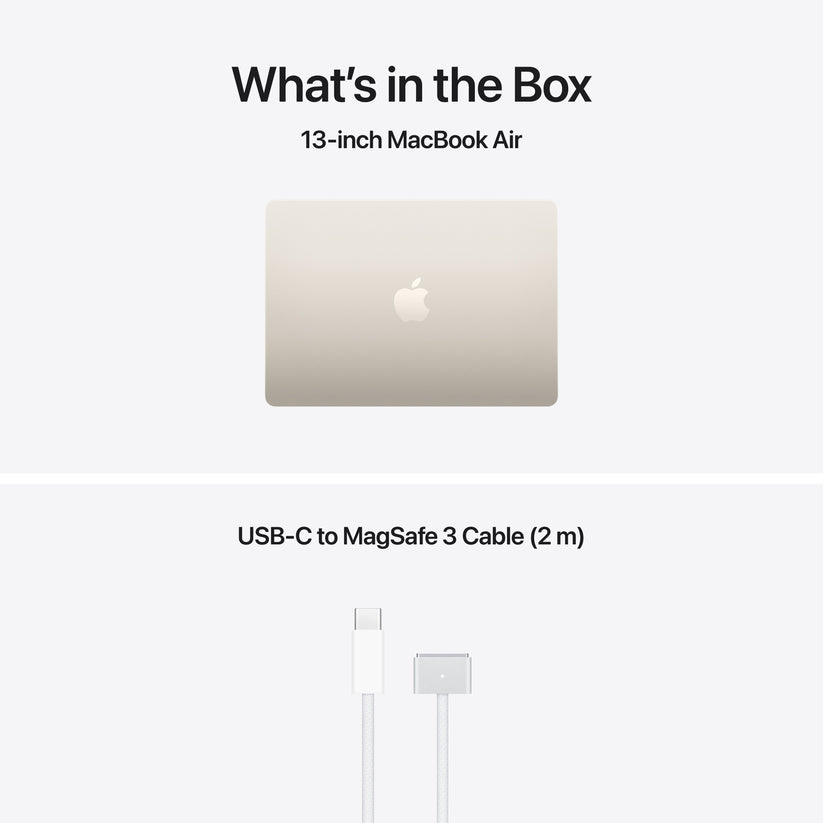 13-inch MacBook Air: Apple M5 chip with 10-core CPU and 10-core GPU, 1TB SSD - Starlight - iSTYLE.hr