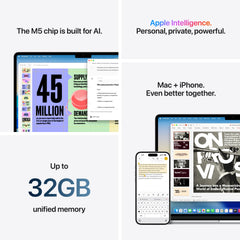 15-inch MacBook Air: Apple M5 chip with 10-core CPU and 10-core GPU, 512GB SSD - Sky Blue - iSTYLE.hr