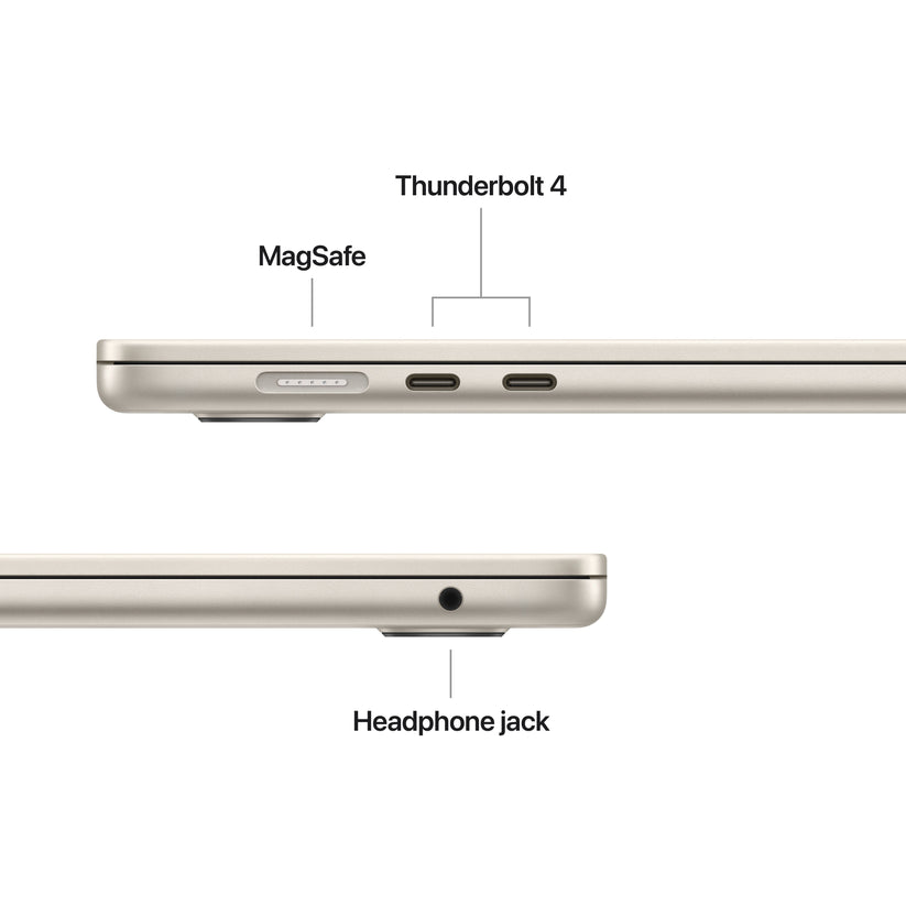 15-inch MacBook Air: Apple M5 chip with 10-core CPU and 10-core GPU, 1TB SSD - Starlight - iSTYLE.hr