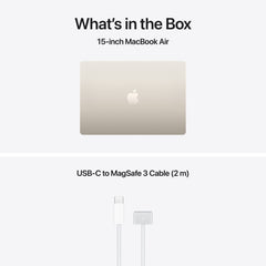 15-inch MacBook Air: Apple M5 chip with 10-core CPU and 10-core GPU, 1TB SSD - Starlight - iSTYLE.hr