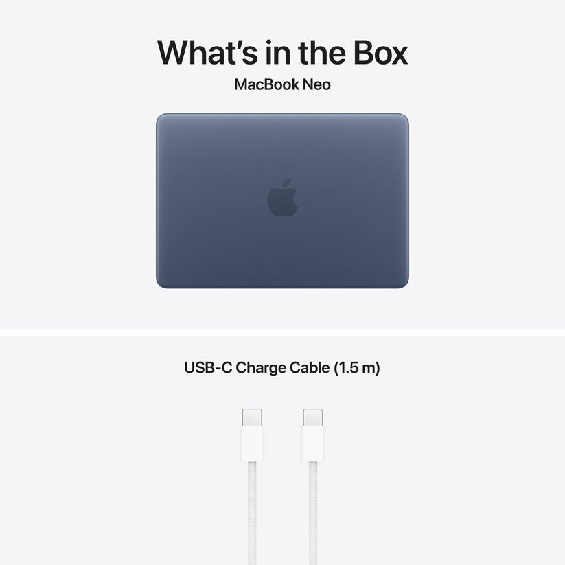 13-inch MacBook Neo: Apple A18 Pro chip with 6‑core CPU and 5‑core GPU, Magic Keyboard, 256GB SSD - Indigo - iSTYLE.hr