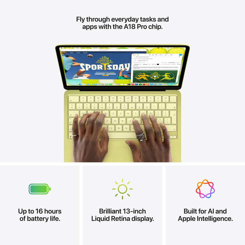 13-inch MacBook Neo: Apple A18 Pro chip with 6‑core CPU and 5‑core GPU, Magic Keyboard with Touch ID, 512GB SSD - Silver - iSTYLE.hr