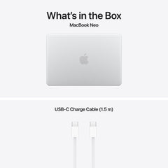 13-inch MacBook Neo: Apple A18 Pro chip with 6‑core CPU and 5‑core GPU, Magic Keyboard with Touch ID, 512GB SSD - Silver - iSTYLE.hr