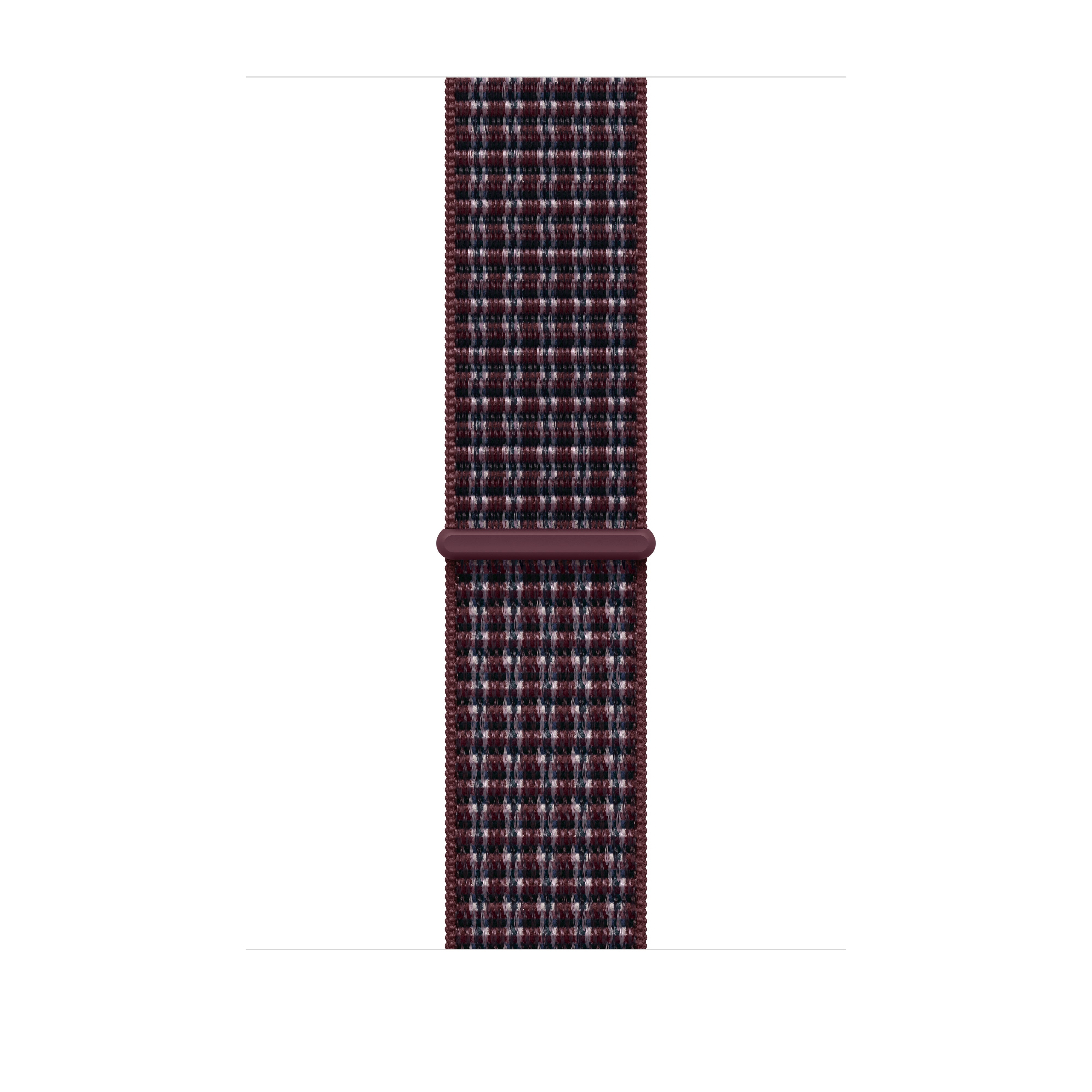 46mm Burgundy Plaid Sport Loop