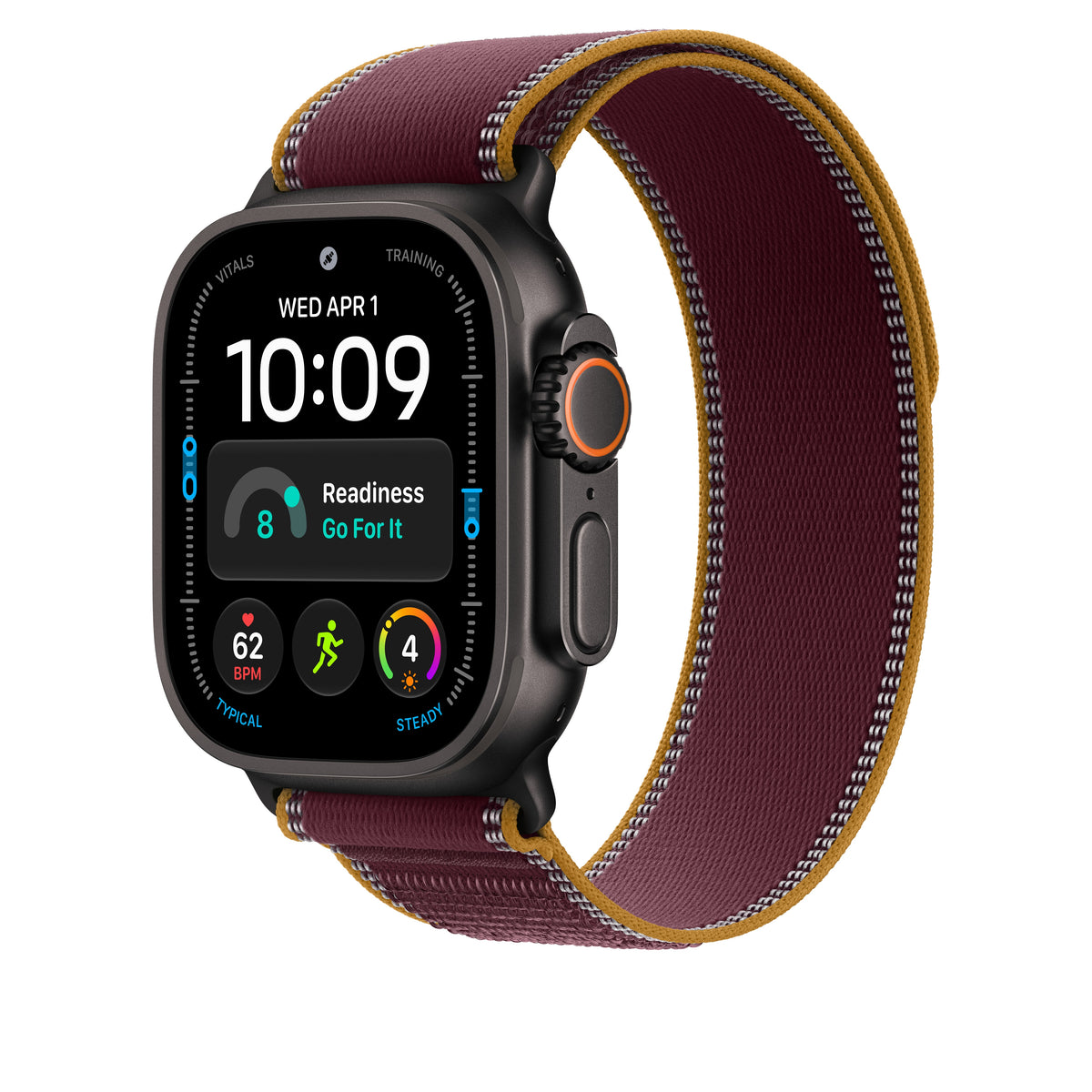 49mm Burgundy Trail Loop - S/M - Black Titanium Finish - iSTYLE.hr