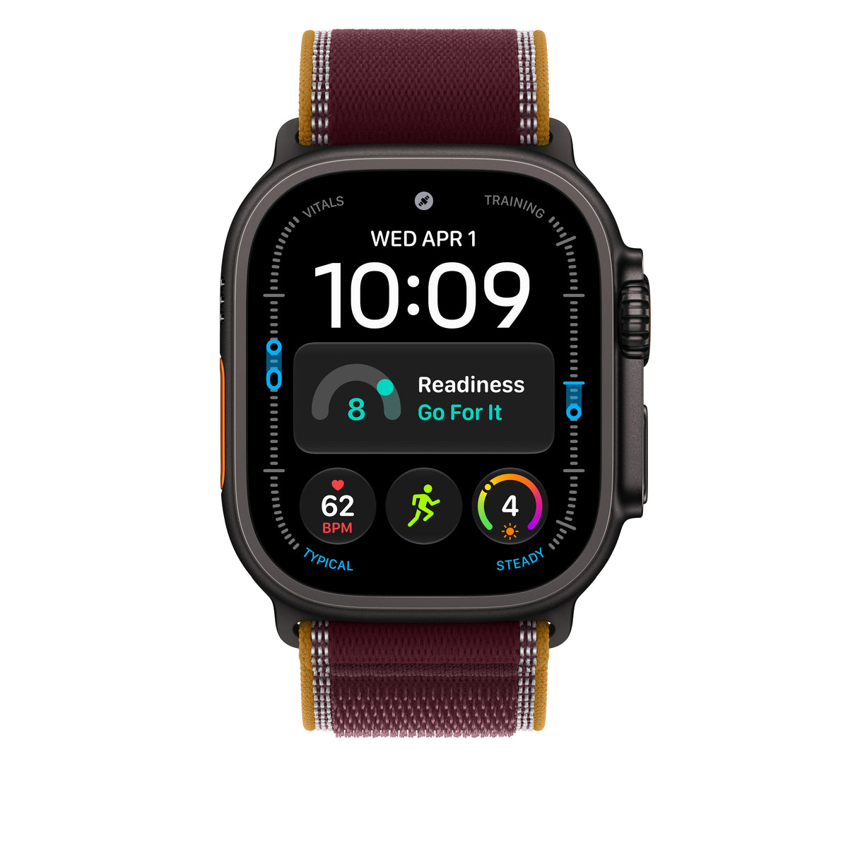 49mm Burgundy Trail Loop - S/M - Black Titanium Finish - iSTYLE.hr
