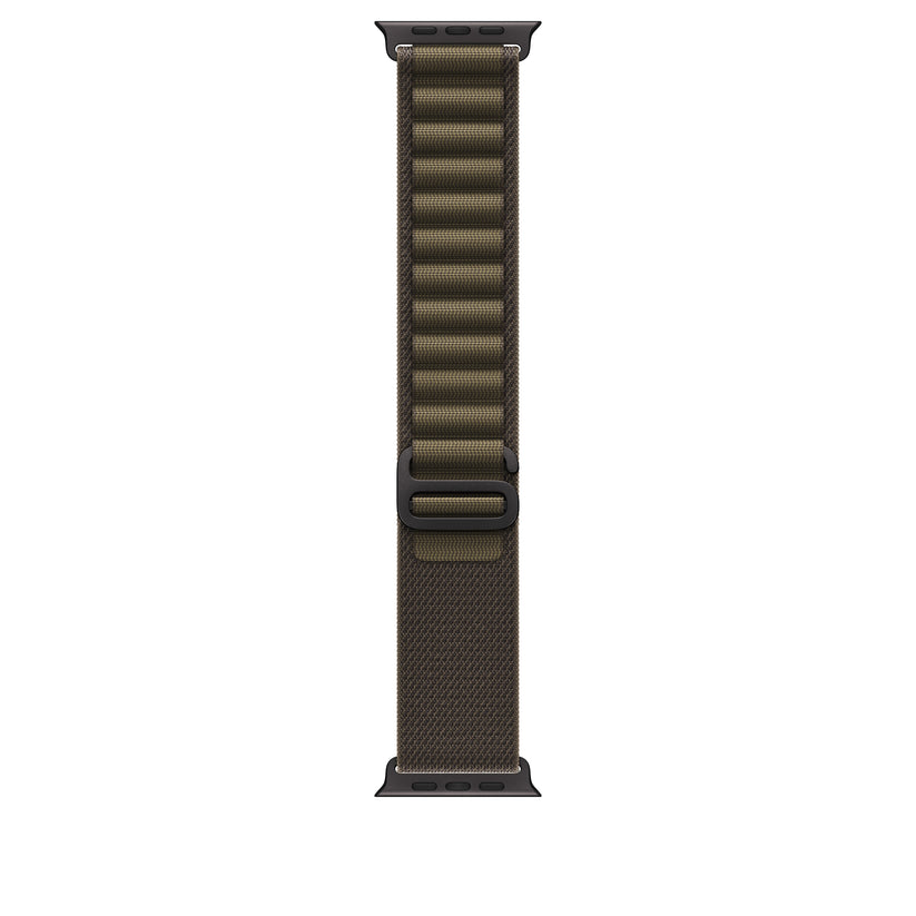 49mm Dark Olive Alpine Loop - Medium - Black Titanium Finish - iSTYLE.hr