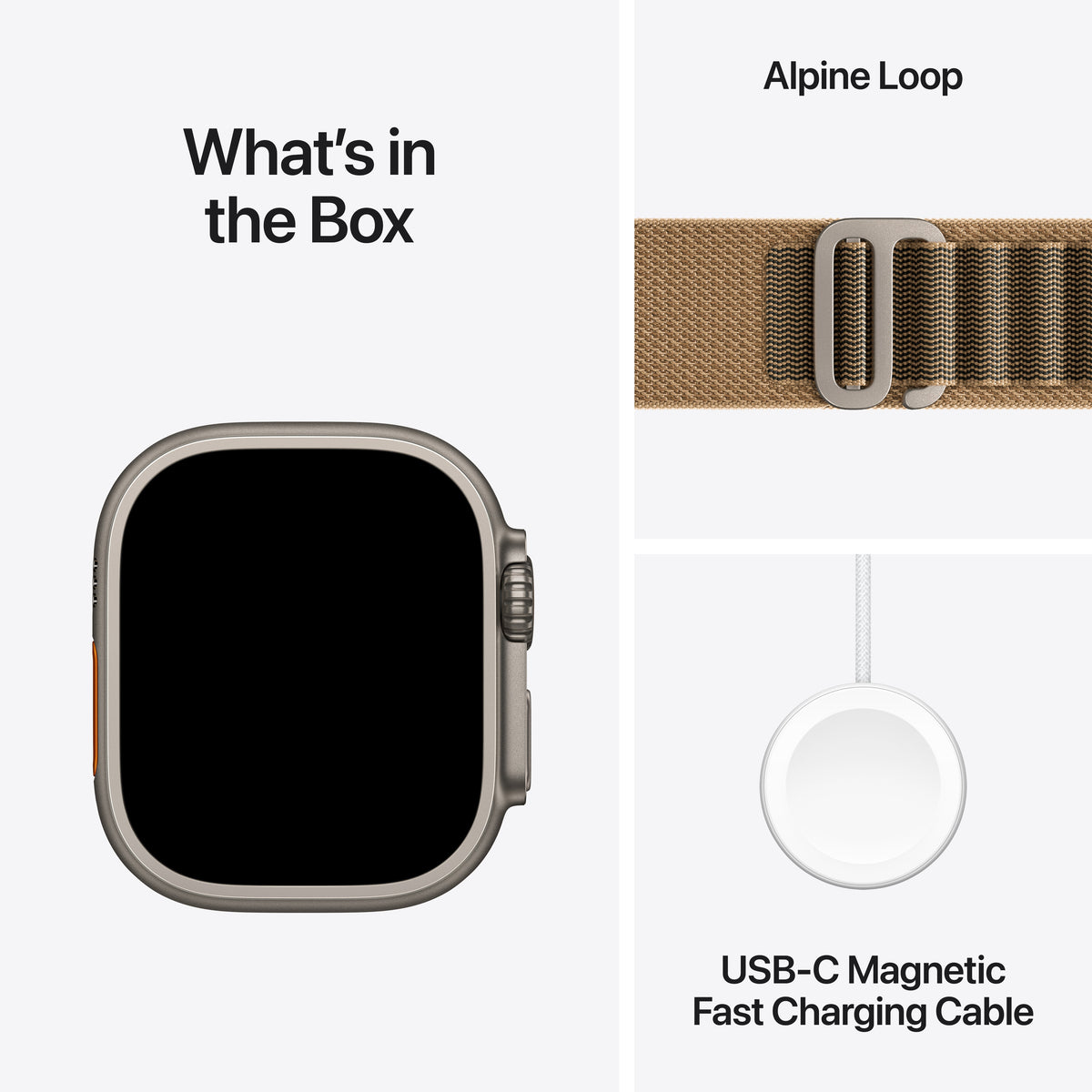 Apple Watch Ultra 4 GPS + Cellular 49mm Natural Titanium Case with Desert Alpine Loop - S - iSTYLE.hr