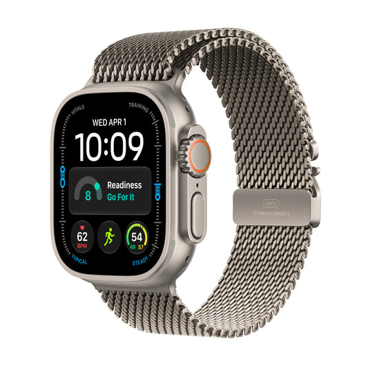 Apple Watch Ultra 4 GPS + Cellular 49mm Natural Titanium Case with Natural Titanium Milanese Loop - M - iSTYLE.hr