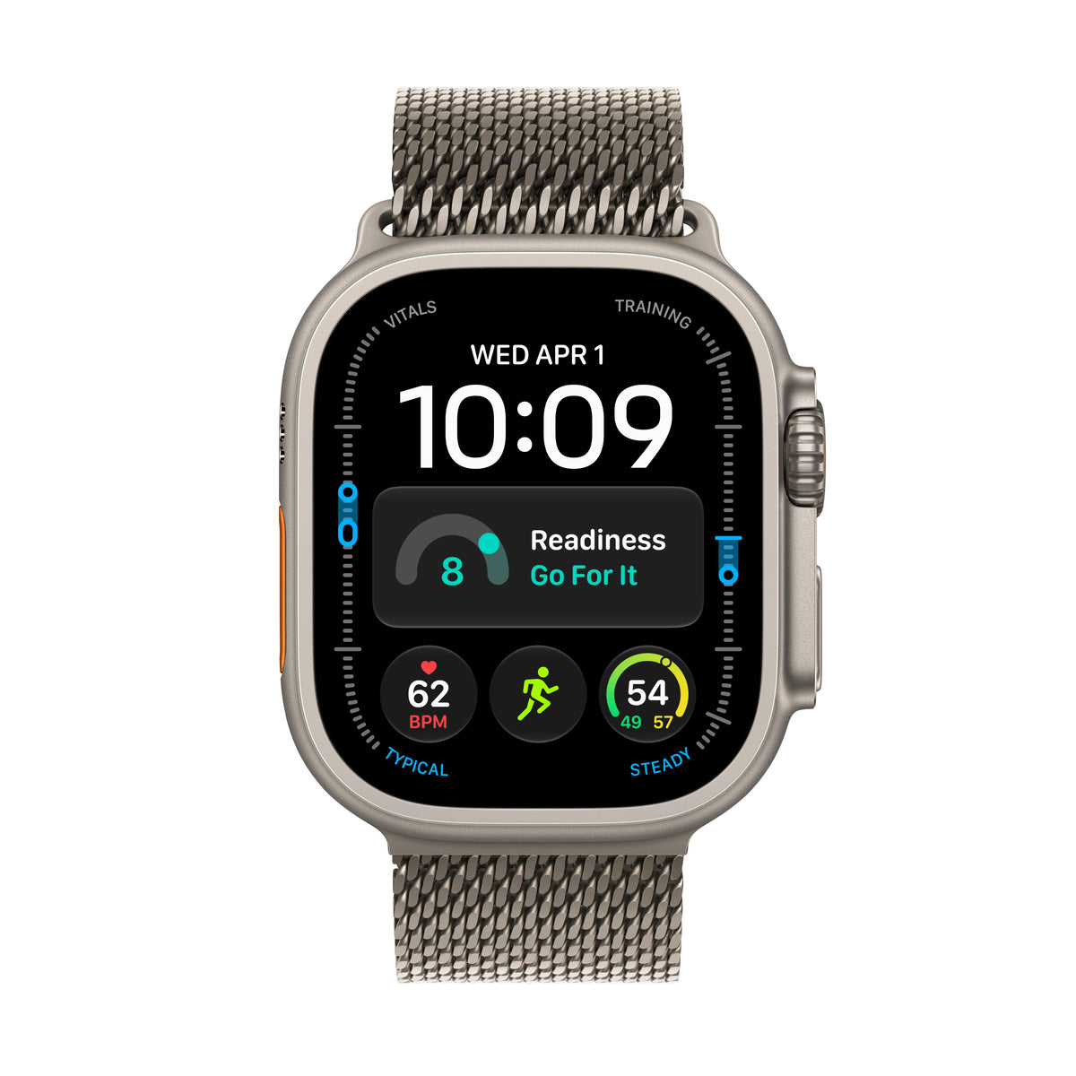 Apple Watch Ultra 4 GPS + Cellular 49mm Natural Titanium Case with Natural Titanium Milanese Loop - M - iSTYLE.hr