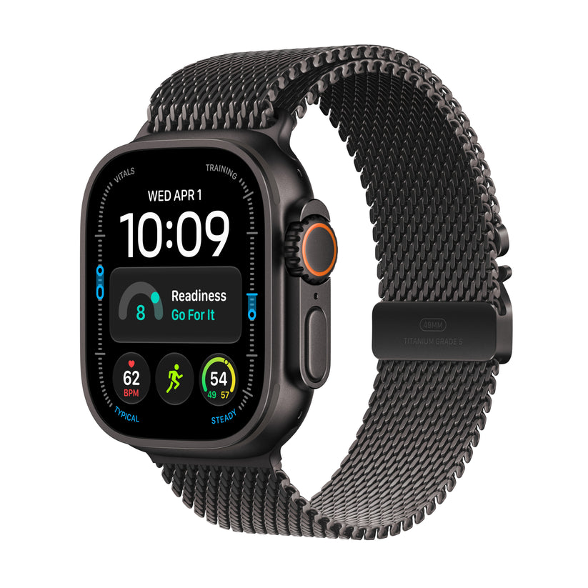 Apple Watch Ultra 4 GPS + Cellular 49mm Black Titanium Case with Black Titanium Milanese Loop - L - iSTYLE.hr