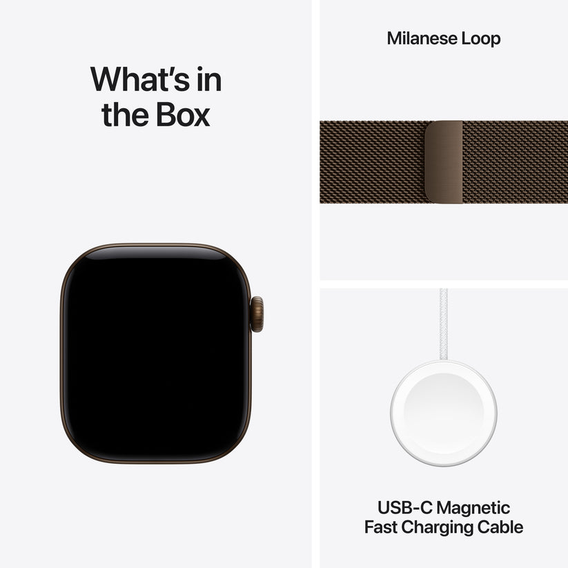 Apple Watch Series 12 GPS + Cellular 42mm Dark Bronze Aluminium Case with Dark Bronze Milanese Loop - iSTYLE.hr