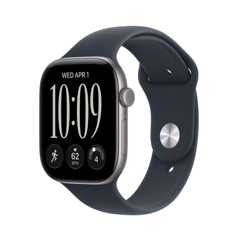Apple Watch Series 12 GPS 46mm Space Grey Aluminium Case with Navy Blue Sport Band - M/L - iSTYLE.hr
