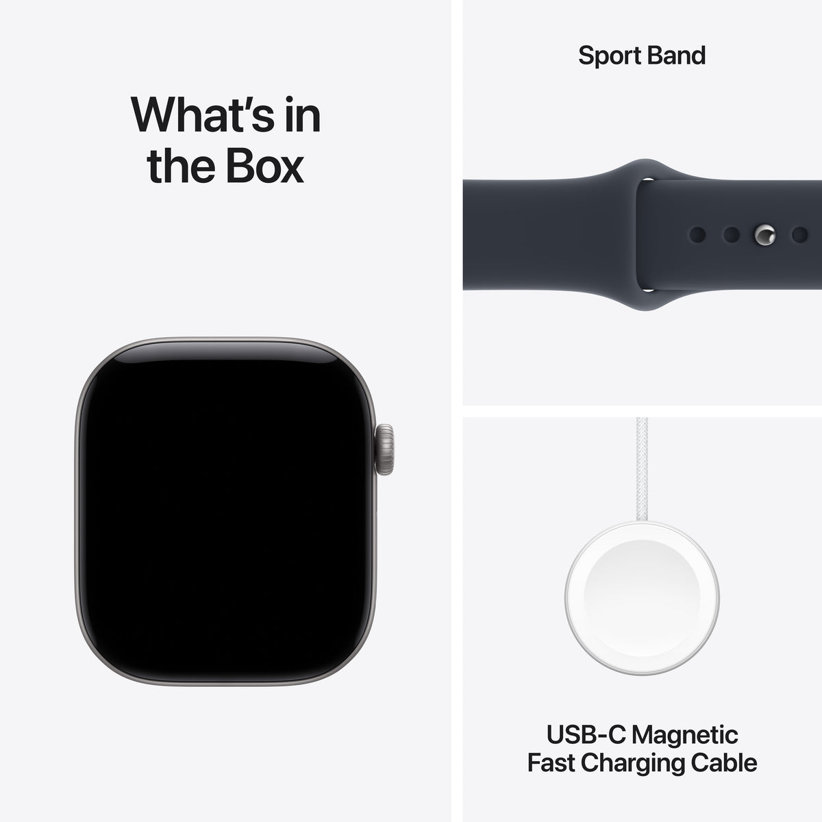 Apple Watch Series 12 GPS 46mm Space Grey Aluminium Case with Navy Blue Sport Band - M/L - iSTYLE.hr