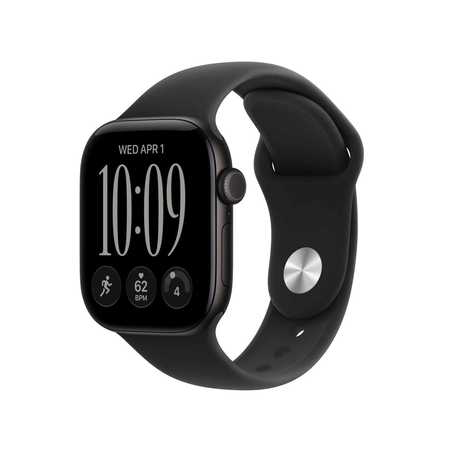 Apple Watch Series 12 GPS + Cellular 42mm Black Aluminium Case with Black Sport Band - M/L - iSTYLE.hr