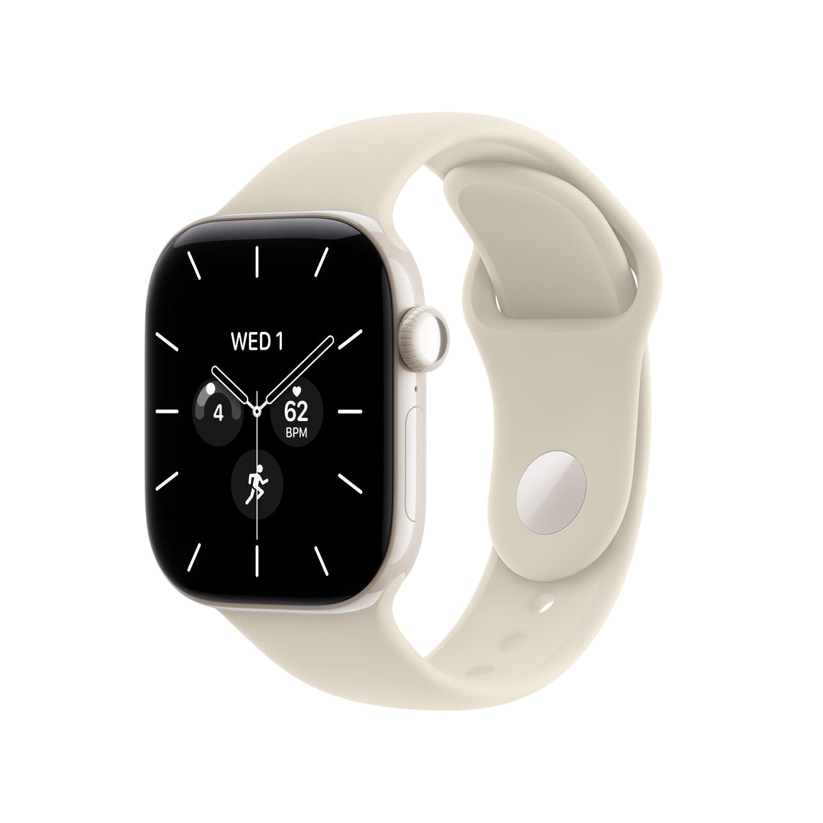 Apple Watch Series 12 GPS + Cellular 42mm Pearl White Ceramic Case with Sand Sport Band - M/L - iSTYLE.hr
