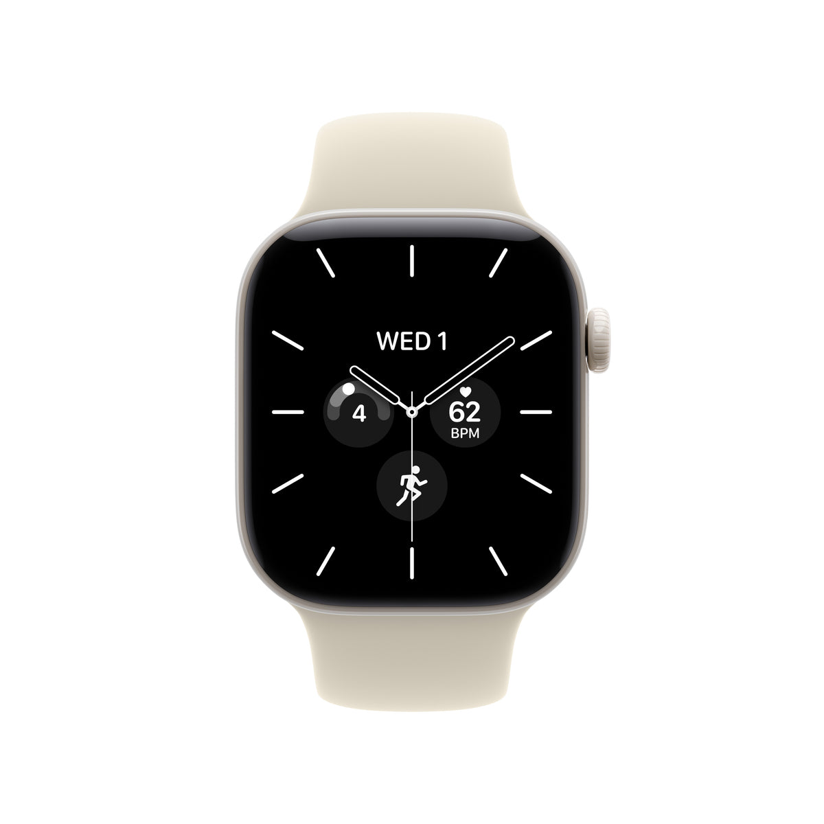 Apple Watch Series 12 GPS + Cellular 42mm Pearl White Ceramic Case with Sand Sport Band - M/L - iSTYLE.hr