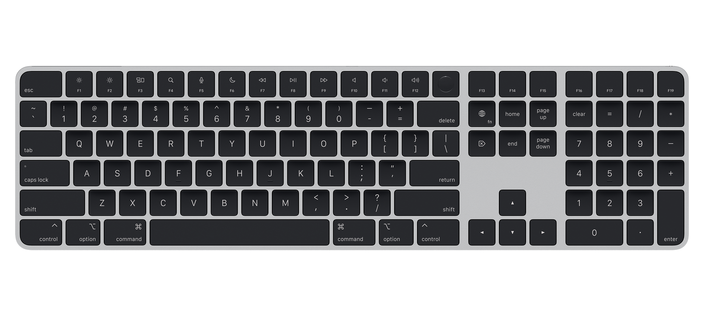 Magic Keyboard with Touch ID and Numeric Keypad for Mac models with Apple silicon - Croatian - Black Keys - iSTYLE HR