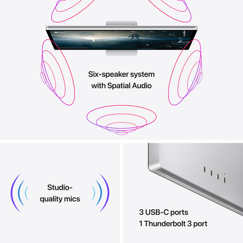 Studio Display - Nano-texture glass - Tilt-adjustable stand - iSTYLE HR