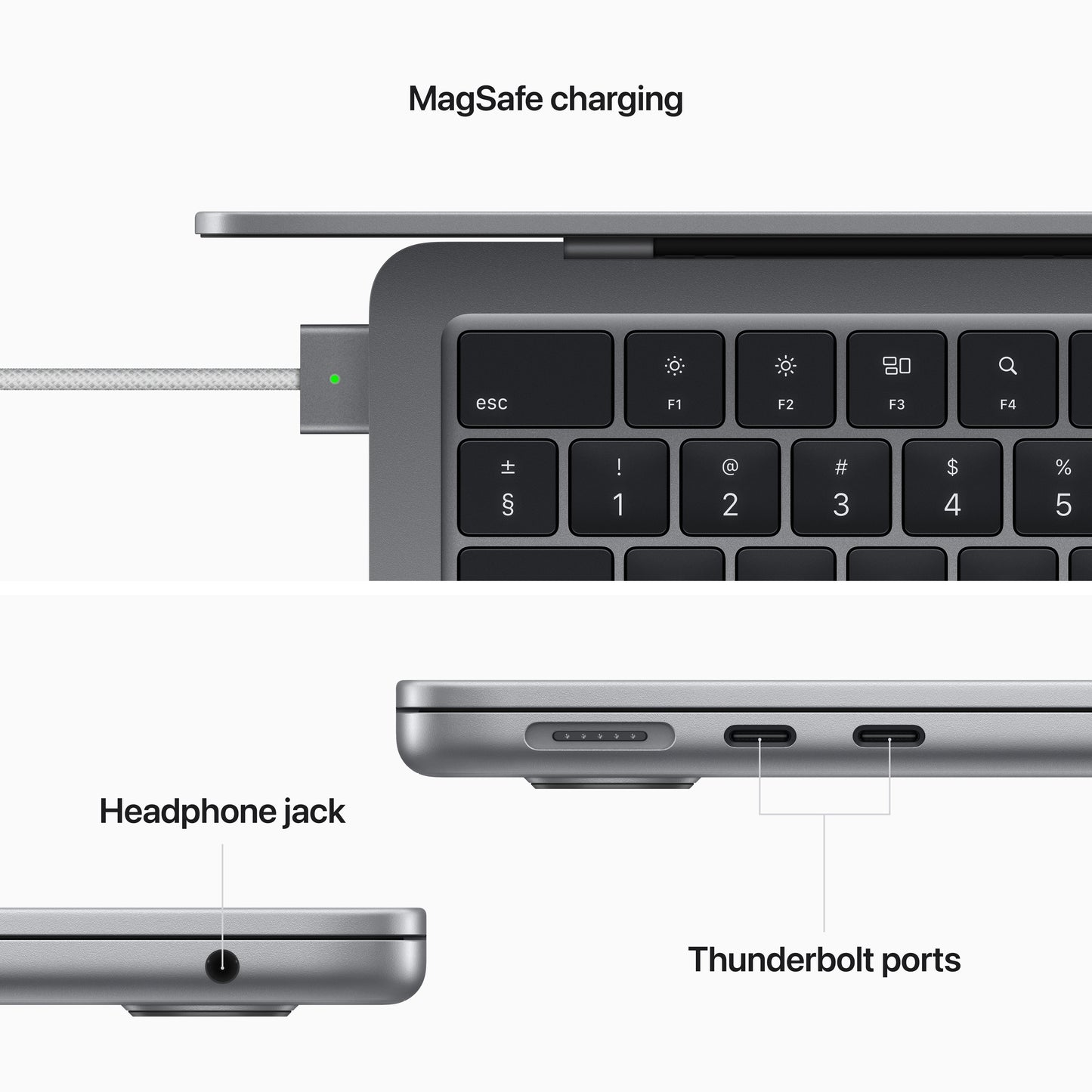 13-inch MacBook Air: Apple M2 chip with 8‑core CPU and 8‑core GPU, 256GB SSD - Space Gray - iSTYLE HR