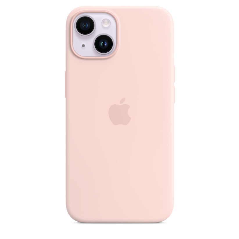 iPhone 14 Silicone Case with MagSafe - Chalk Pink - iSTYLE HR