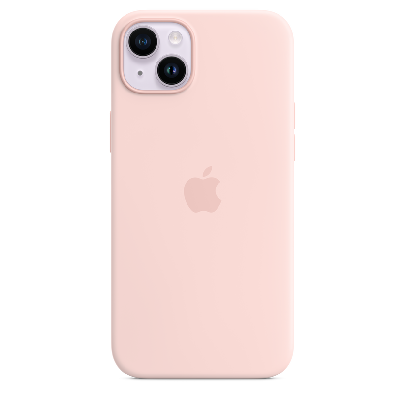 iPhone 14 Plus Silicone Case with MagSafe - Chalk Pink - iSTYLE HR