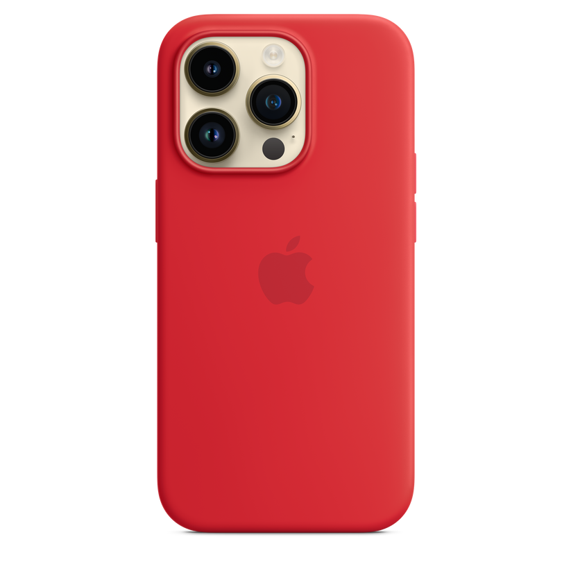 iPhone 14 Pro Silicone Case with MagSafe - (PRODUCT)RED - iSTYLE HR