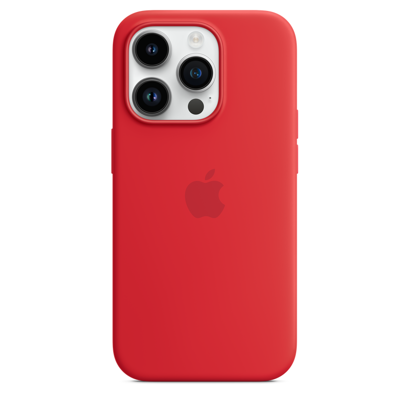 iPhone 14 Pro Silicone Case with MagSafe - (PRODUCT)RED - iSTYLE HR