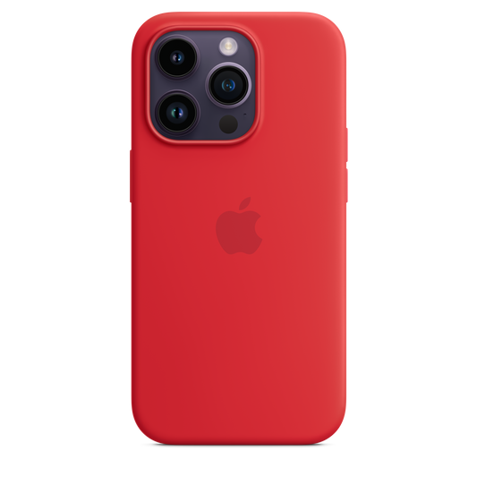 iPhone 14 Pro Silicone Case with MagSafe - (PRODUCT)RED - iSTYLE HR