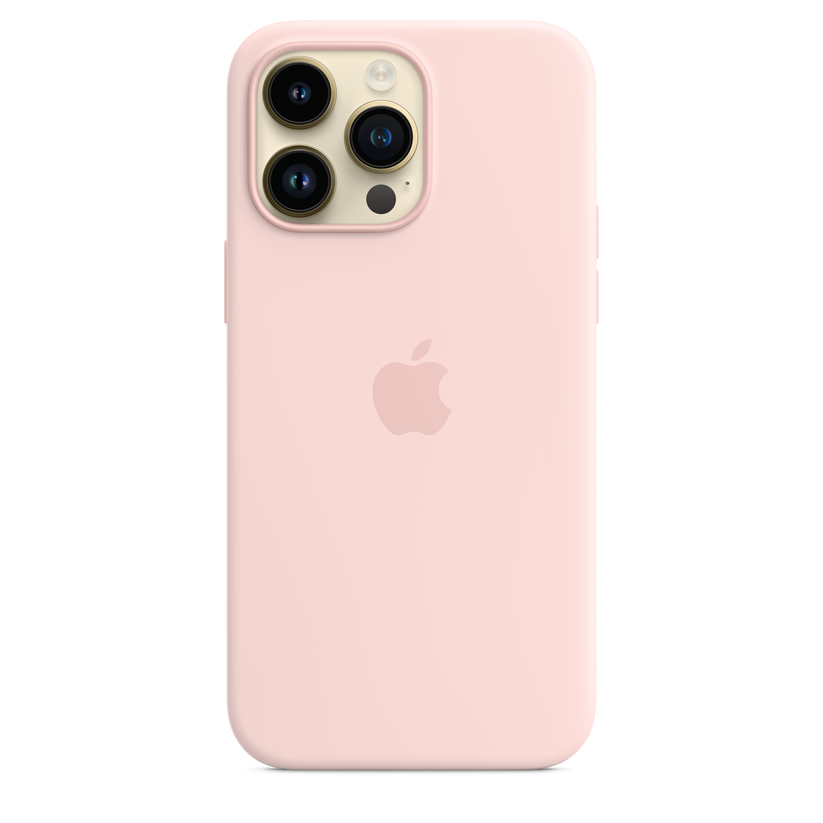 iPhone 14 Pro Max Silicone Case with MagSafe - Chalk Pink - iSTYLE HR