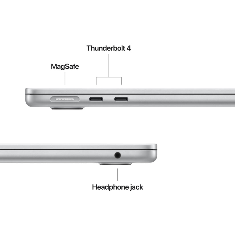 MacBook Air 13 CTO: Čip M5 s 10-jezgrenim CPU i 10-jezgrenim GPU, 32 GB RAM, 1 TB SSD, Međunarodna engleska - Srebrna