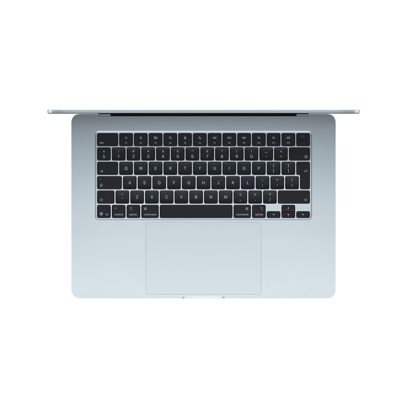MacBook Air 15 CTO: Čip M5 s 10-jezgrenim CPU i 10-jezgrenim GPU, 32 GB RAM, 4 TB SSD, Hrvatska - Nebesko plava