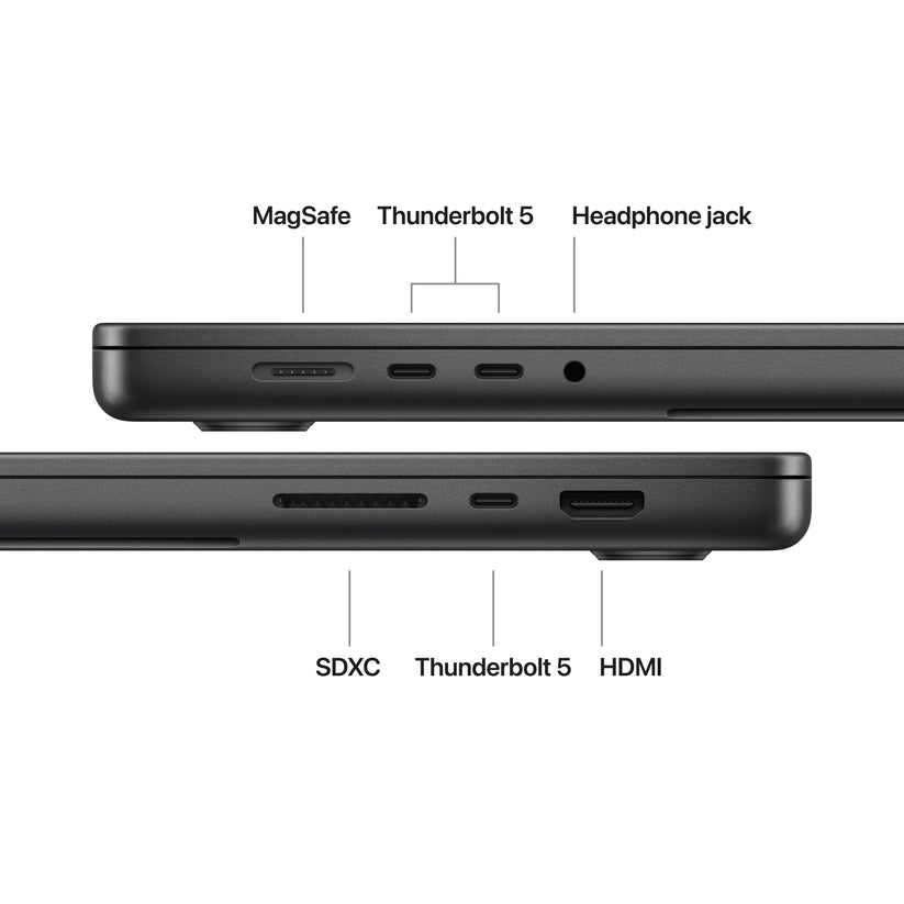 MacBook Pro 16 CTO: Čip M5 Max s 18-jezgrenim CPU i 40-jezgrenim GPU, 48 GB RAM, 2 TB SSD, Međunarodna engleska - Svemirski crna