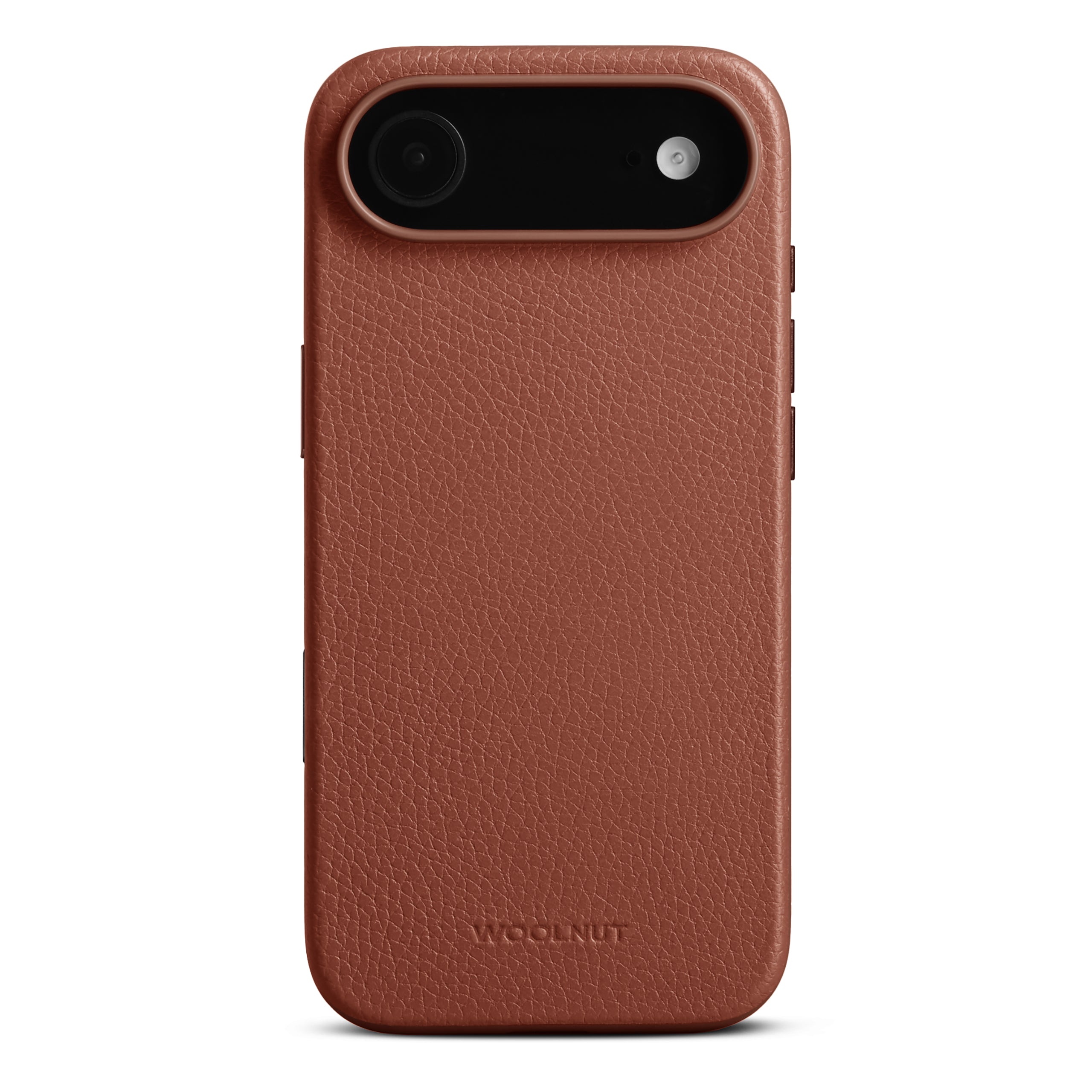 Woolnut kožna maska za iPhone 17 Air konjak