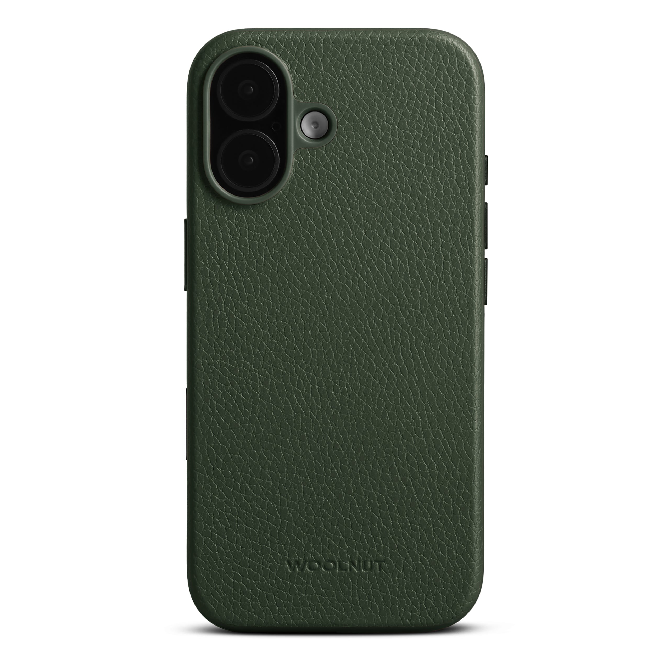 Woolnut kožna maska za iPhone 17 zelena
