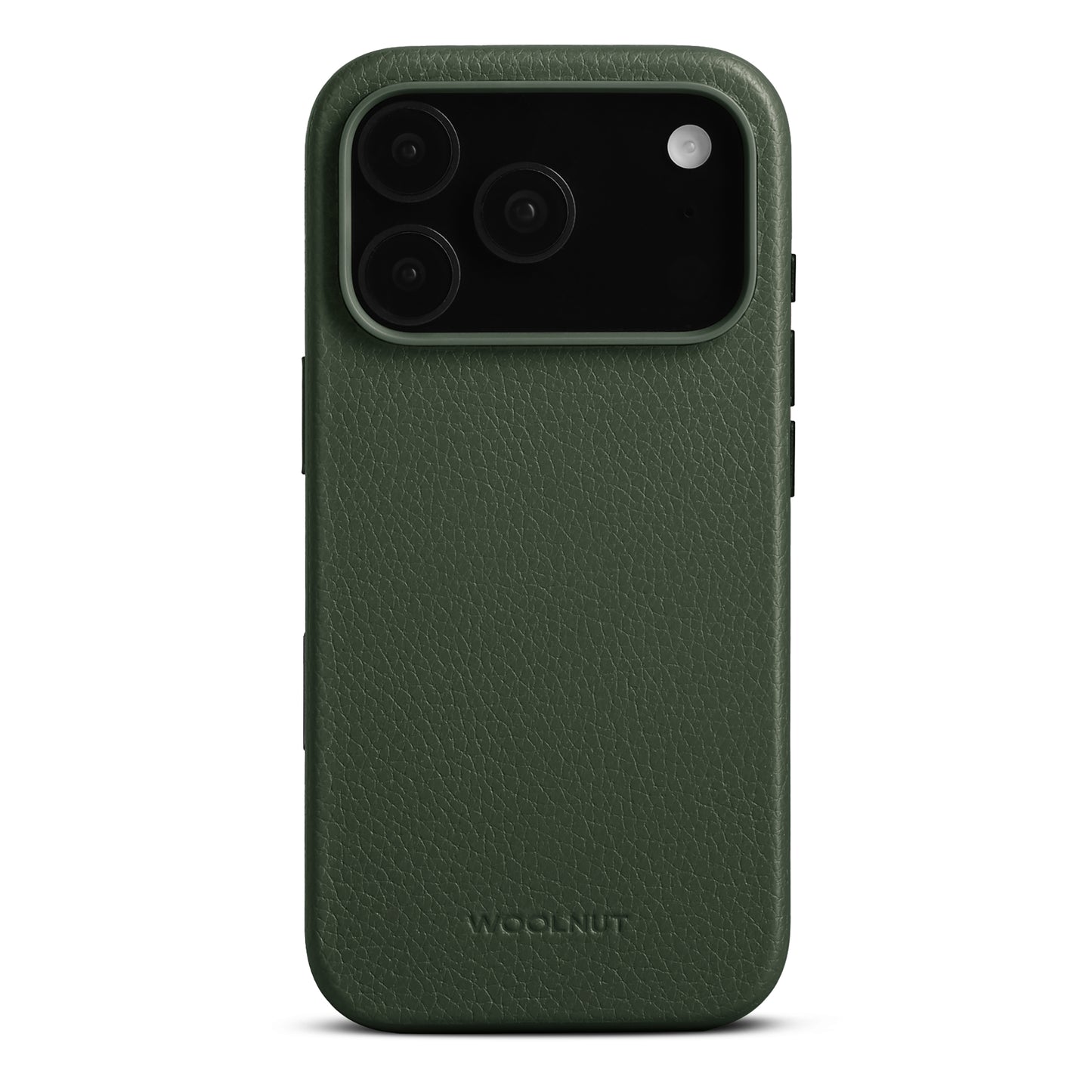 Woolnut kožna maska za iPhone 17 Pro - zelena