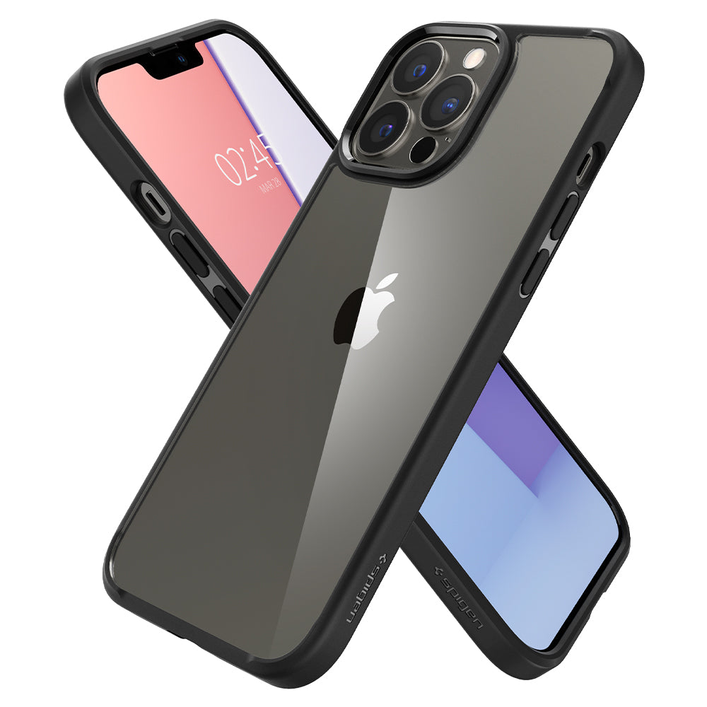 Spigen Crystal Hybrid za iPhone 13 Pro - Clear/Matte Black