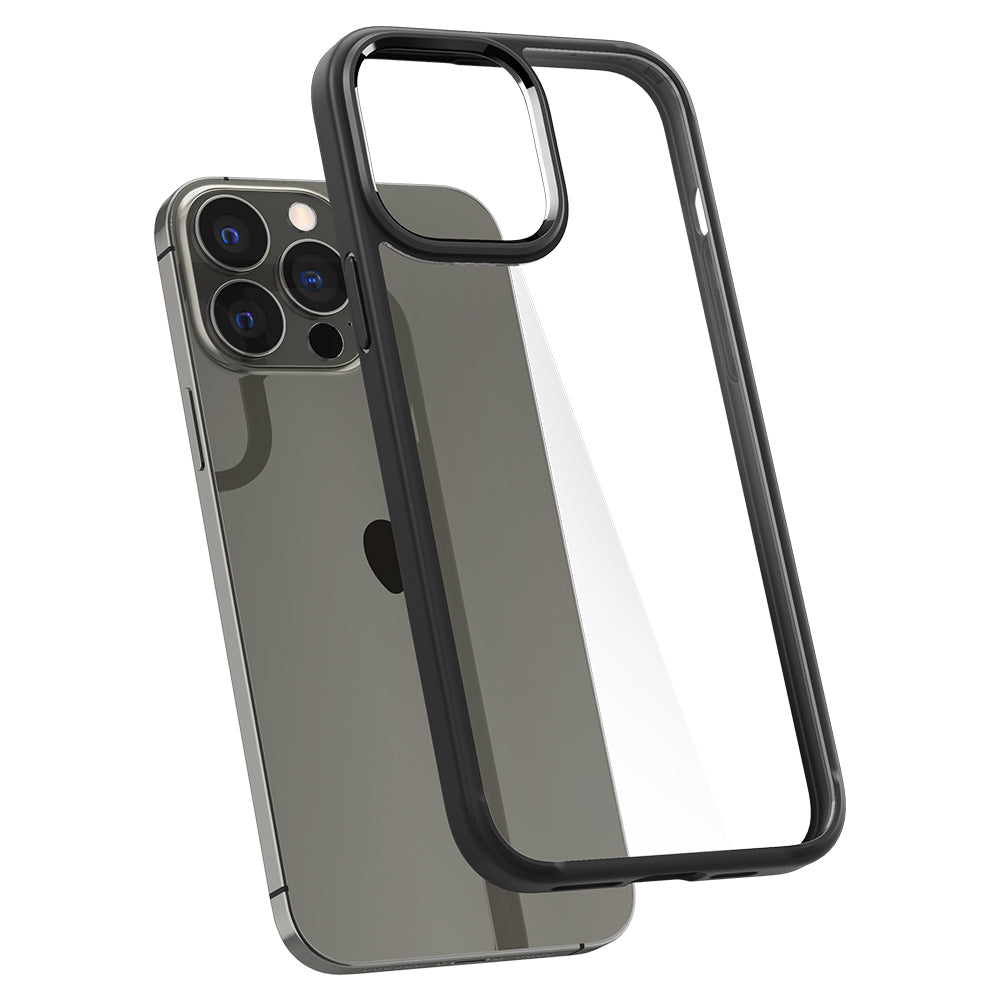 Spigen Crystal Hybrid za iPhone 13 Pro prozirna/mat crna