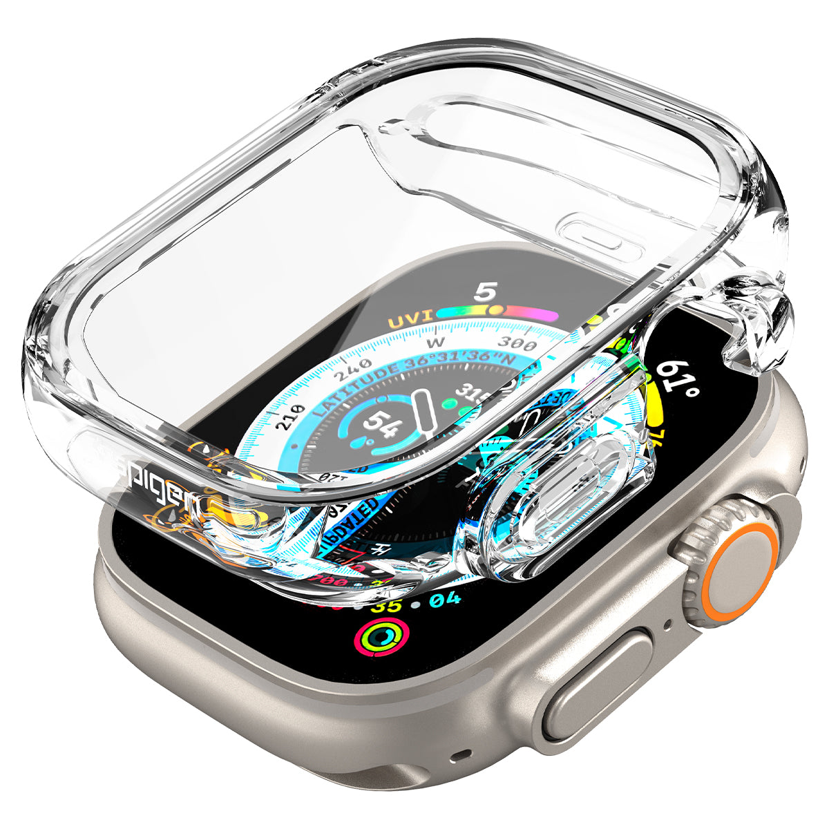 Spigen Ultra Hybrid Case za Apple Watch Ultra - Clear