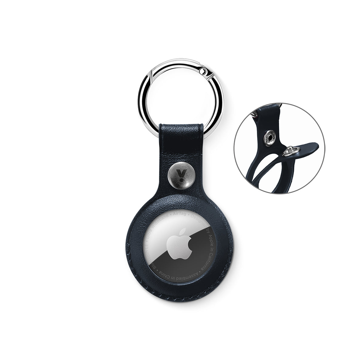 iStyle Leather Case for AirTag - plava
