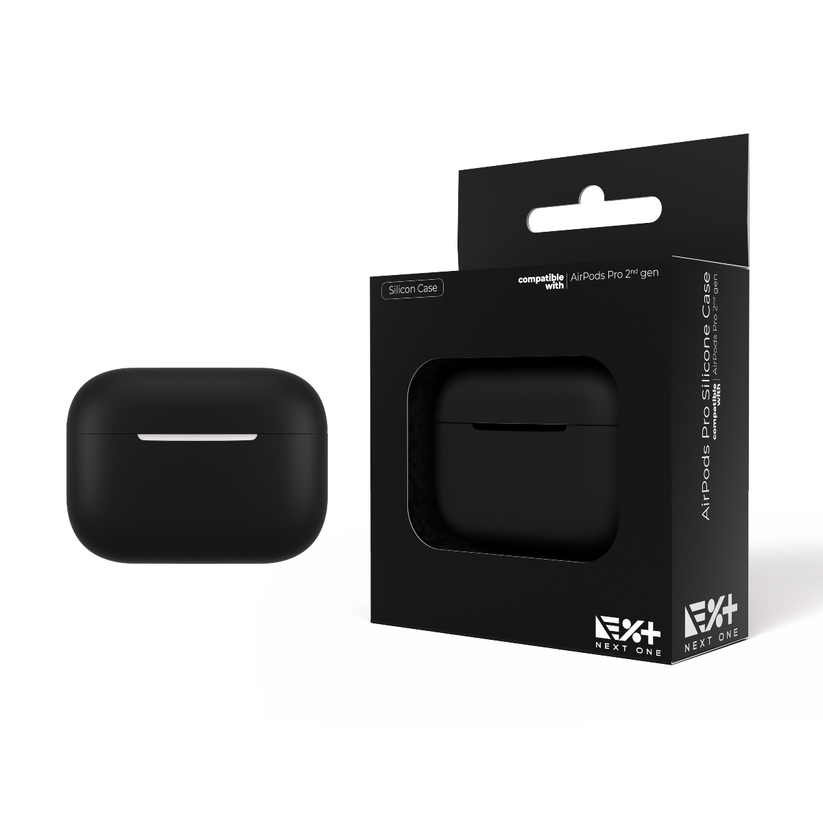 Next One Silicone Case za AirPods Pro (2nd gen) - Black