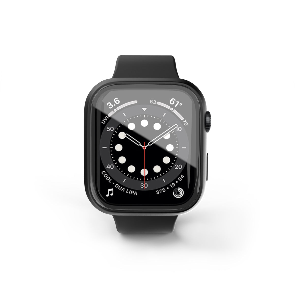 NEXT ONE Apple Watch glass case 44mm - black