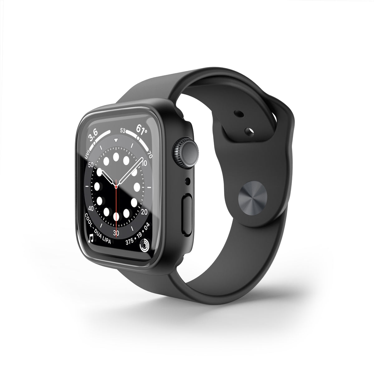 NEXT ONE Apple Watch glass case 44mm - black