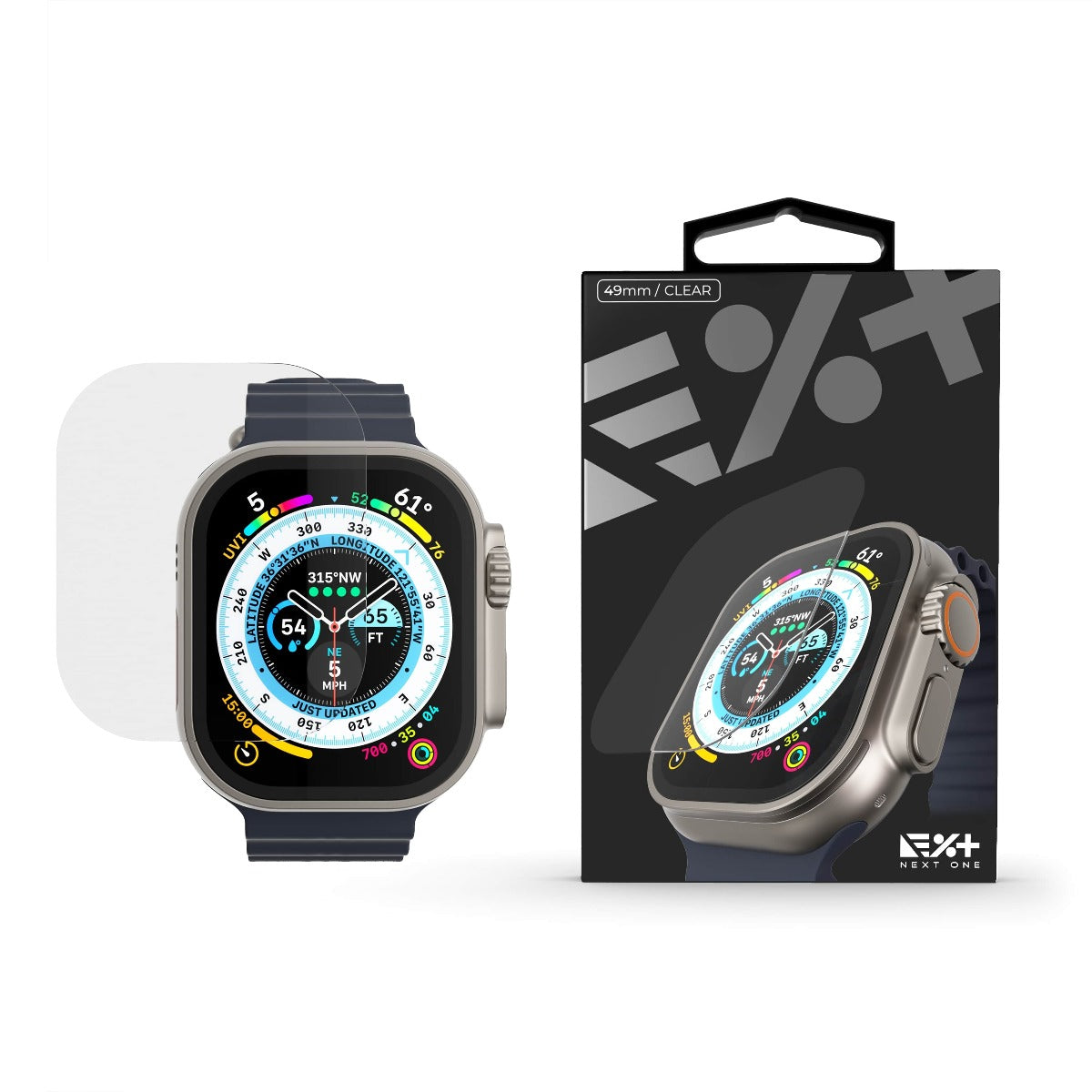 Next One zaštita zaslona za Apple Watch Ultra prozirna
