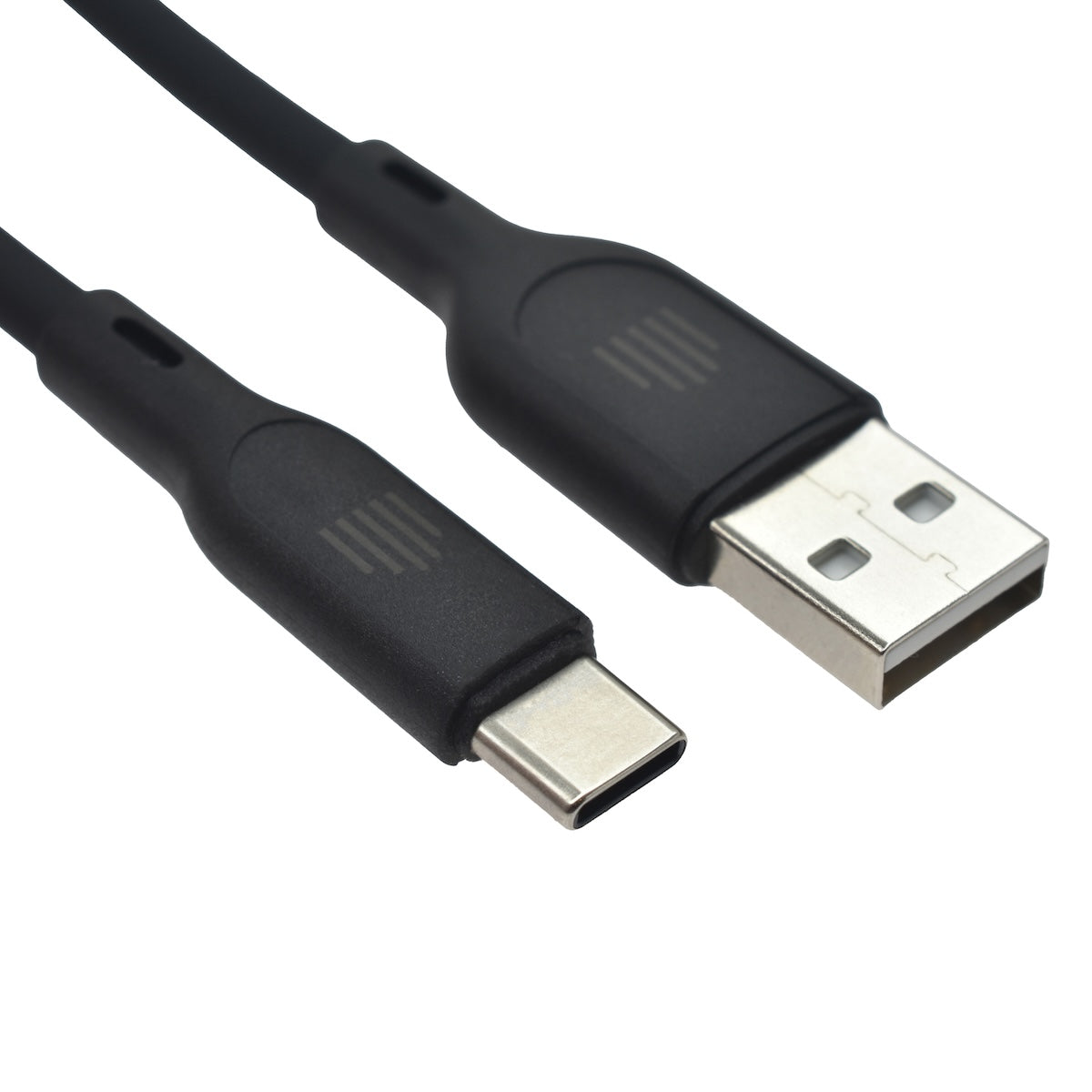 Dviced USB-A na USB-C silikonski kabel (1,25m) - crni - iSTYLE.hr