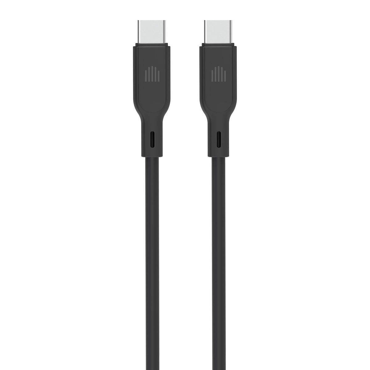 Dviced USB-C na USB-C silikonski kabel (1, 25m) crni