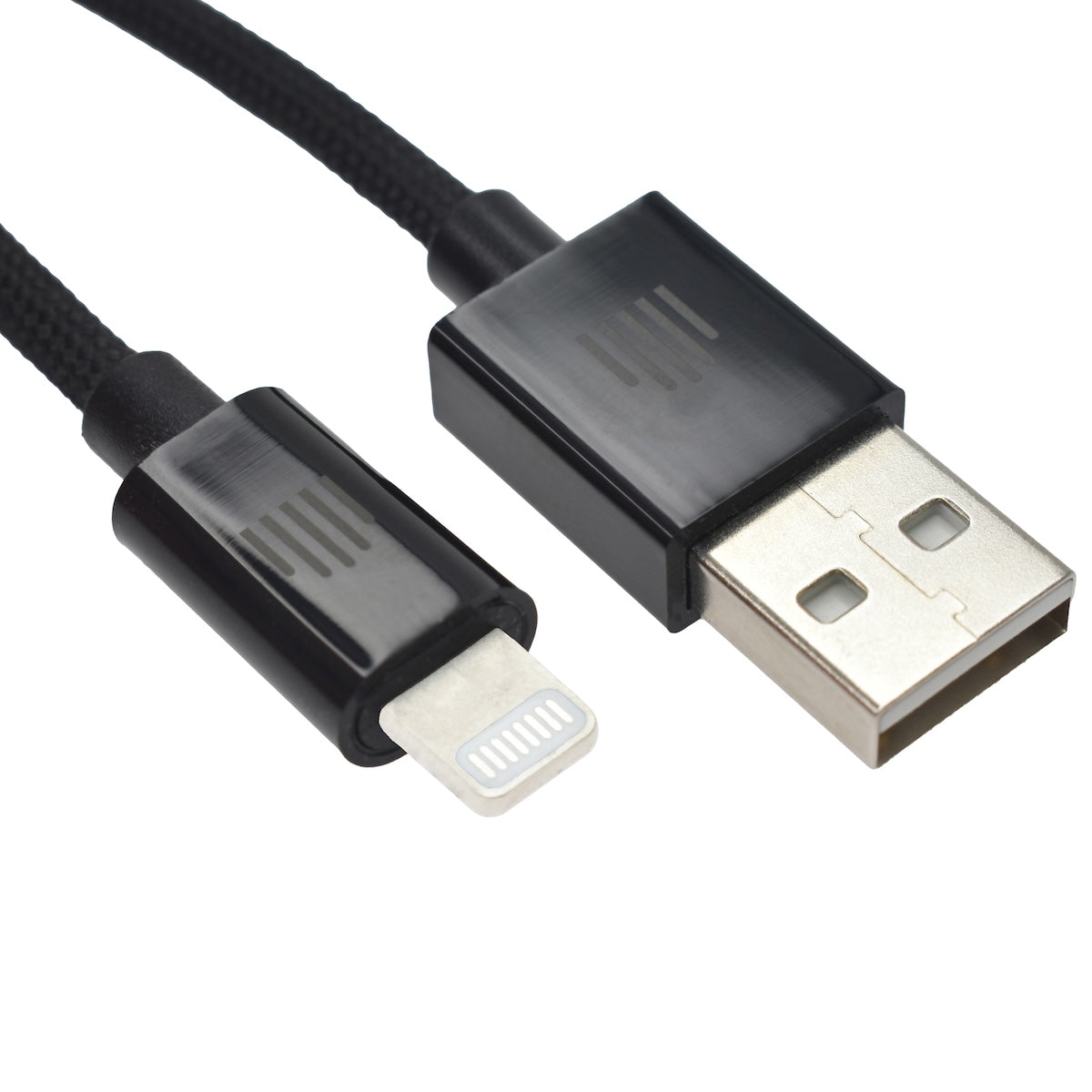 Dviced Cable USB-A to Lightning Nylon Textile 0,25m - crni